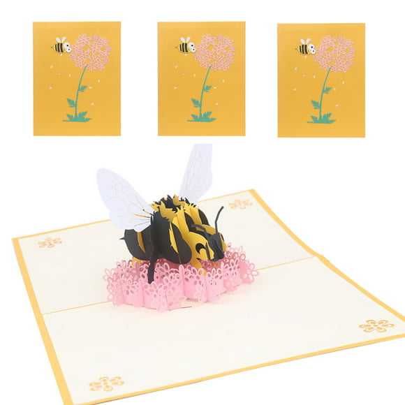 Bee Keepers Bee Thank You Cards Teacher Get Well Soon Card for Mom Pop Up Flower Cards 3D Honeybee Pop Up Card with Daisy Flower CUTE POPUP Birthday Card Pop Up Cards Thinking of You Girls 